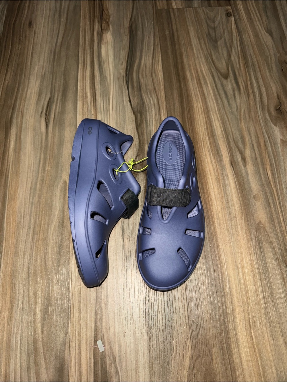 OOFOS Oocandoo Recovery Sandal Mens Size 9 Womens Size 11 Water Drop Blue NWT